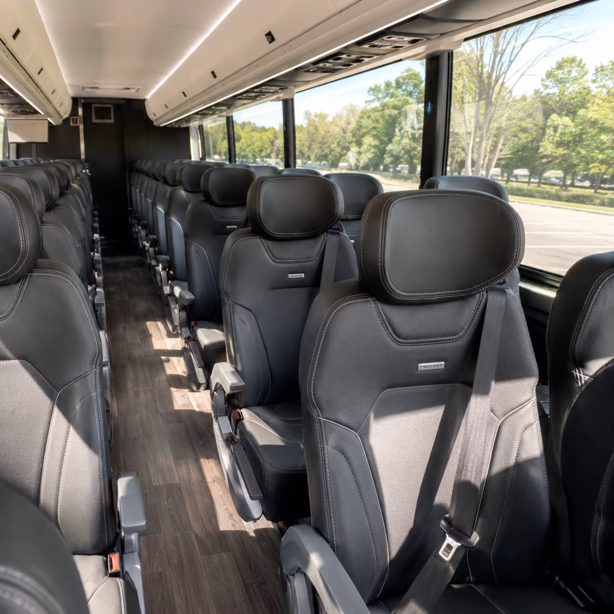 chino charter bus inside