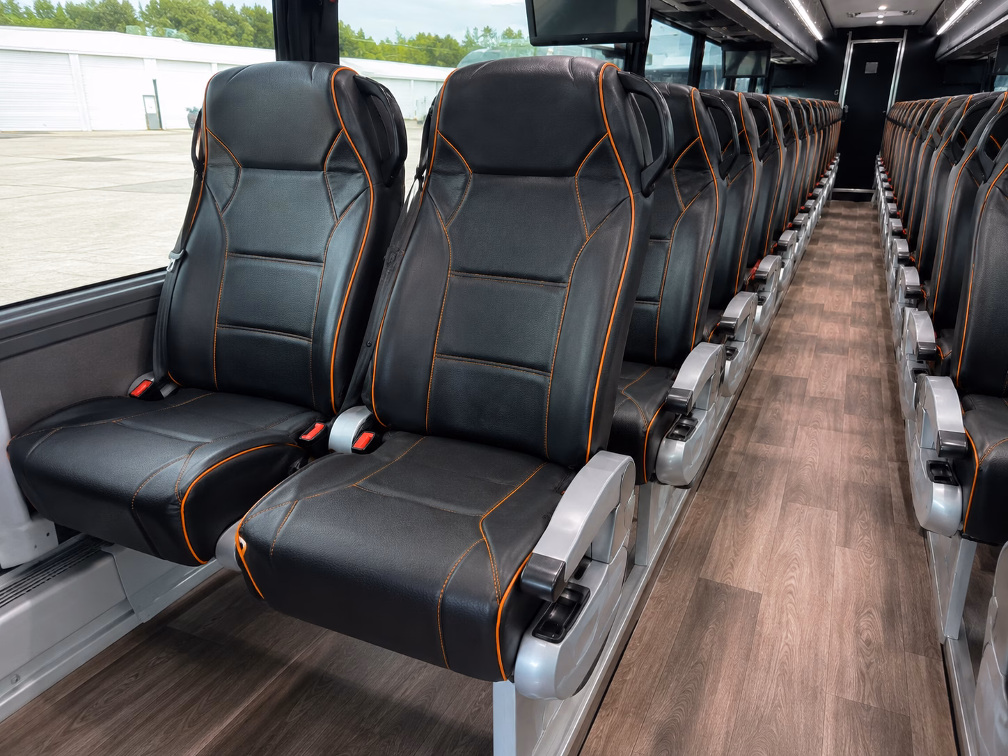 hotel to venue shuttle buses for chino wedding guests